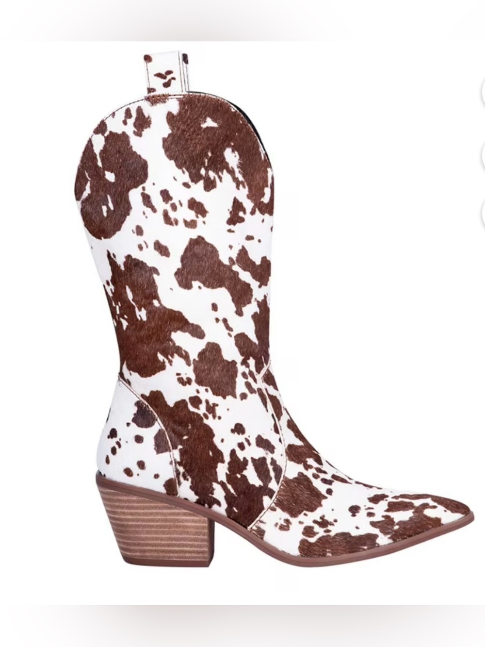 Dingo Brown and White real Cowhide western Boot size 8,5 BNWT